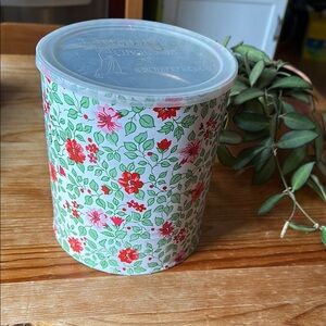 Vintage Floral Storage Tin